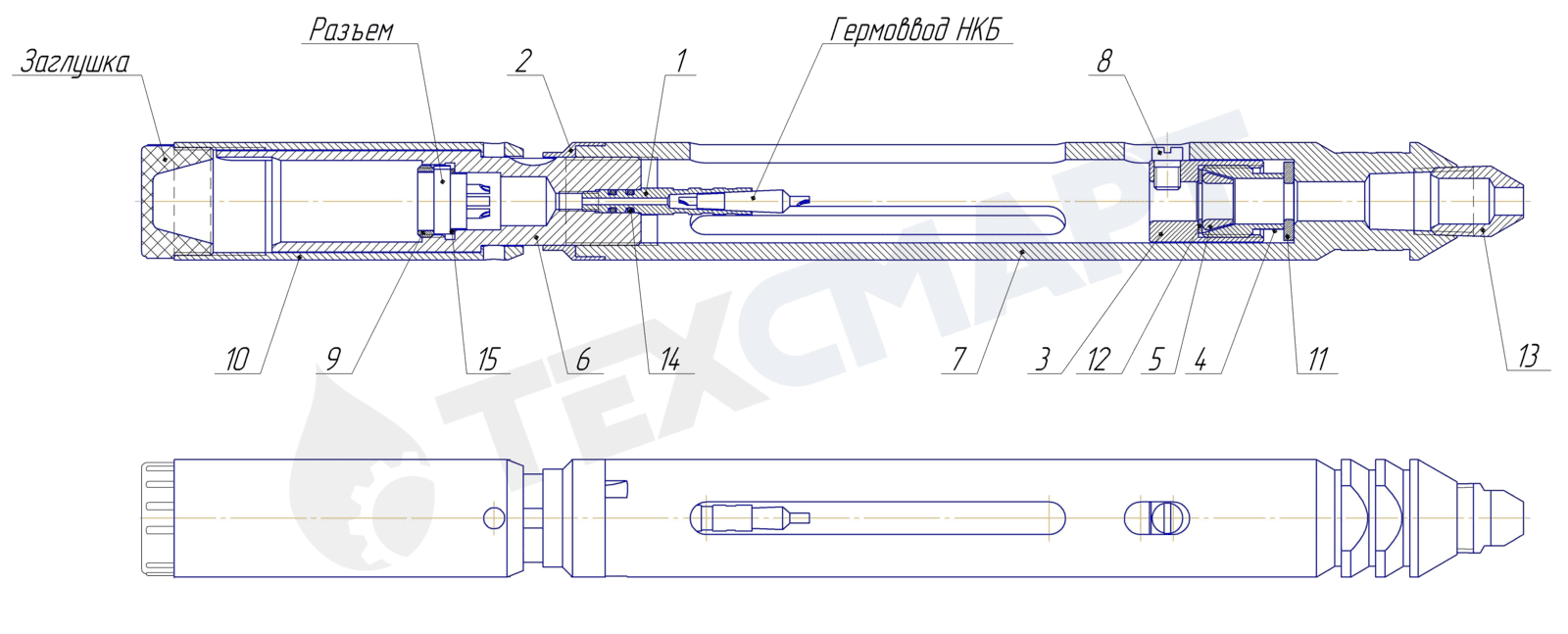 Схема наконечника кабельного НКБ